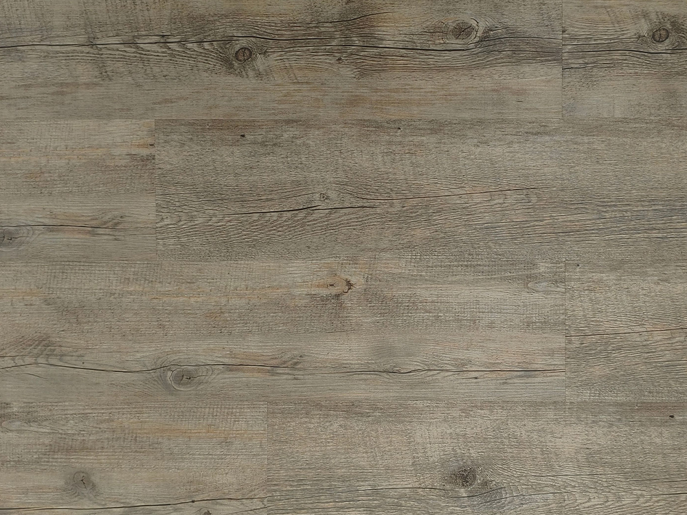 Пол LVT Светло-серый Коричневый под дерево 7,25×48 дюймов Замок Uniclick 5 мм Водонепроницаемый Эко Средний износ