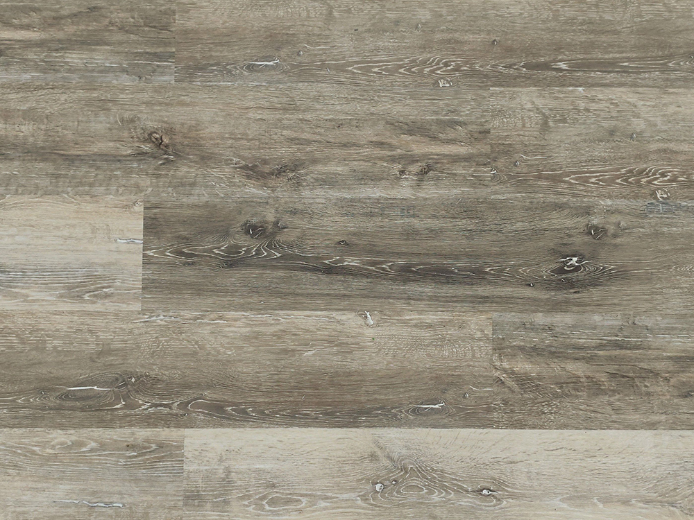 Напольное покрытие SPC, текстура древесины серого цвета, 7,25 × 48 дюймов, 4,5 мм